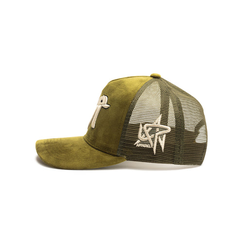 Olive Trucker Hat