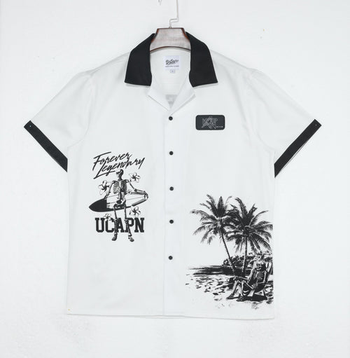 Chilling in Paradise Button up (White)