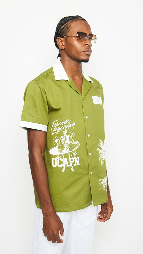 Chilling in Paradise Button up (Olive)