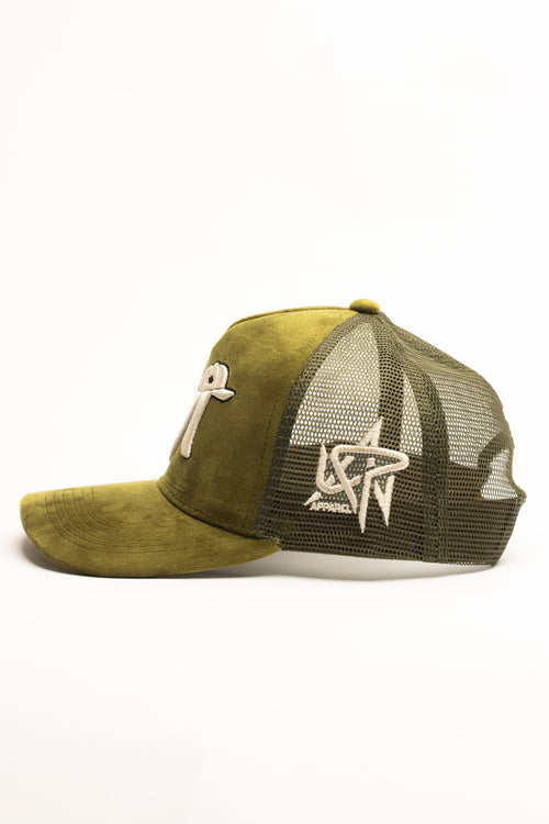 Olive Trucker Hat