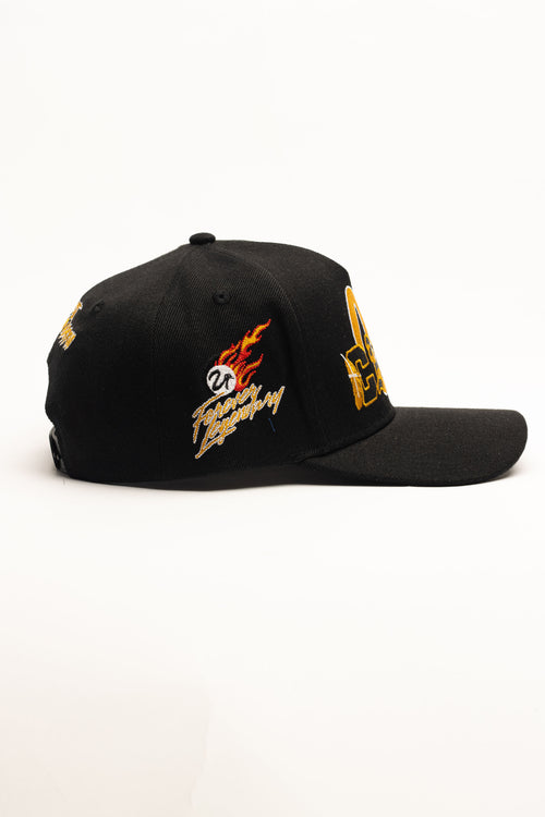 Forever Legendary Baseball Hat (Black & Gold)