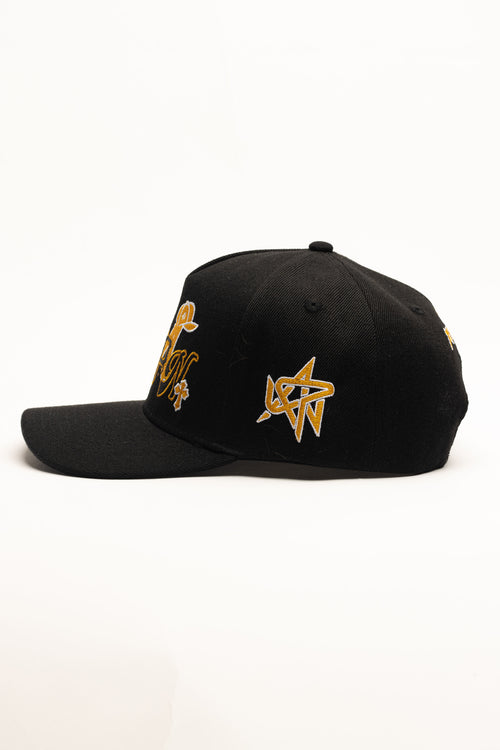 Forever Legendary Baseball Hat (Black & Gold)