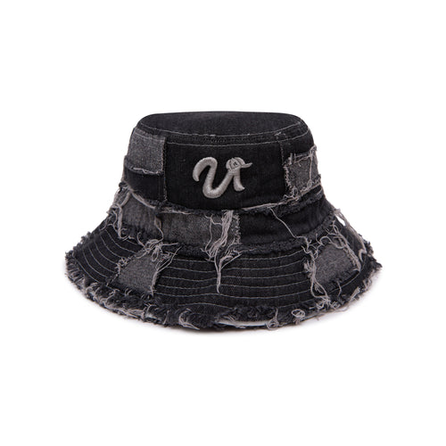 Black Demin Bucket Hat