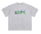 BeeFLY Oversize Tee Washed (Gray & Neon)